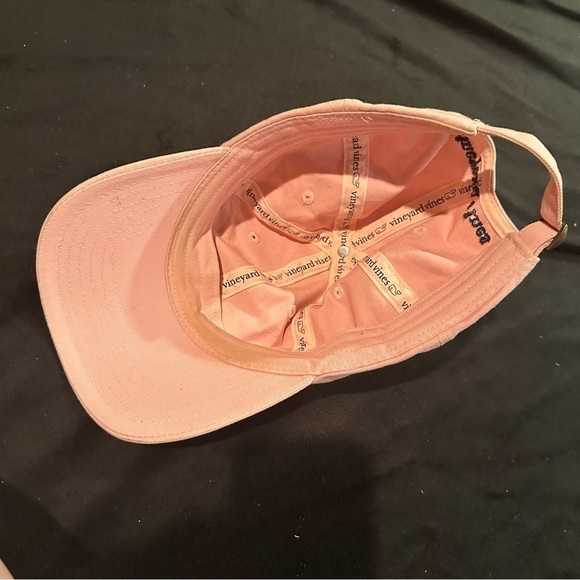 Vineyard Vines Pink Blue Whale Embroidered Hat cute for summer spring ponytail - Picture 4 of 4